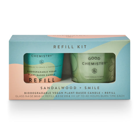 Sandalwood + Smile Candle Refill Kit