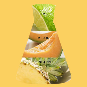 Lime + Sunshine Reusable Glass Candle